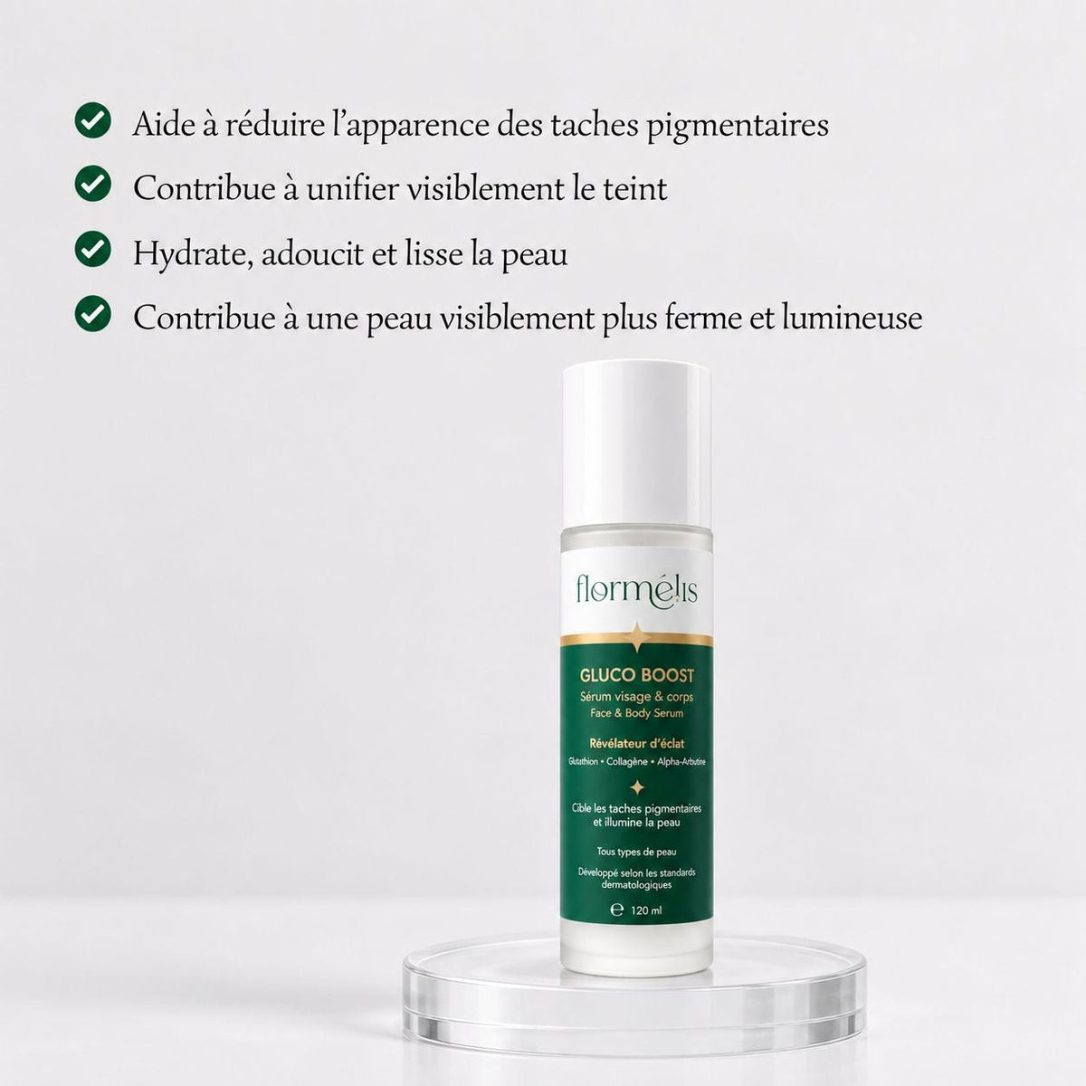Sérum Visage & Corps Gluco Boost - Flormélis
